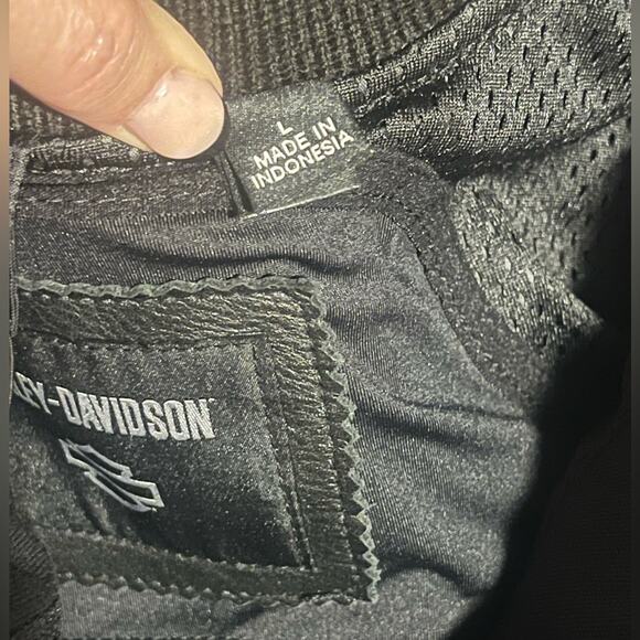 Harley Davidson 3 in 1 leather motorcycle jacket large NWT women's - Picture 13 of 14